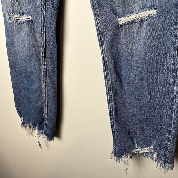 abercrombie fitch ankle straight ultra high rise Jeans Distressed Size 28 - Picture 3 of 10